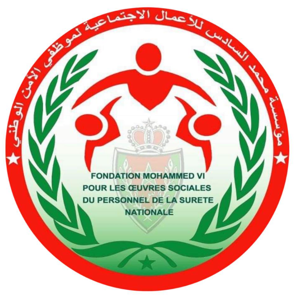 Logo FONDATION MOHAMMED VI POUR LES OEUVRES SOCIALES DU PERSONNEL DE LA SURETE NATIONALE